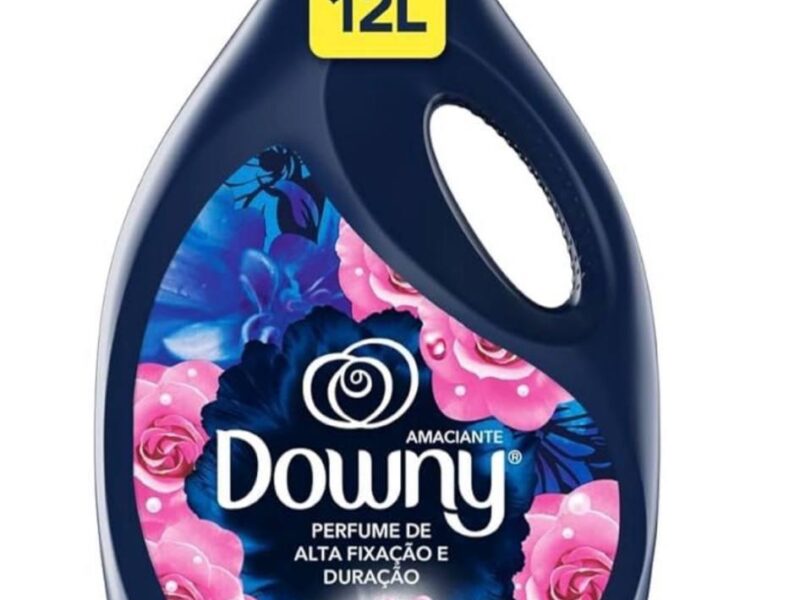 Downy Amaciante Concentrado Líquido Brisa Intenso 3L – Rende 12L | Fabric Softener com Perfume Intenso de Rosas e Frutas Vermelhas