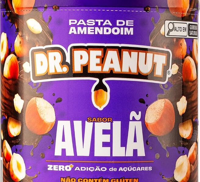 Dr. Peanut Pasta de Amendoim Avelã 600G – Com Whey Protein
