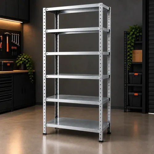 Estante Prateleira De Aço Galvanizado 6 Bandejas 198x90cm