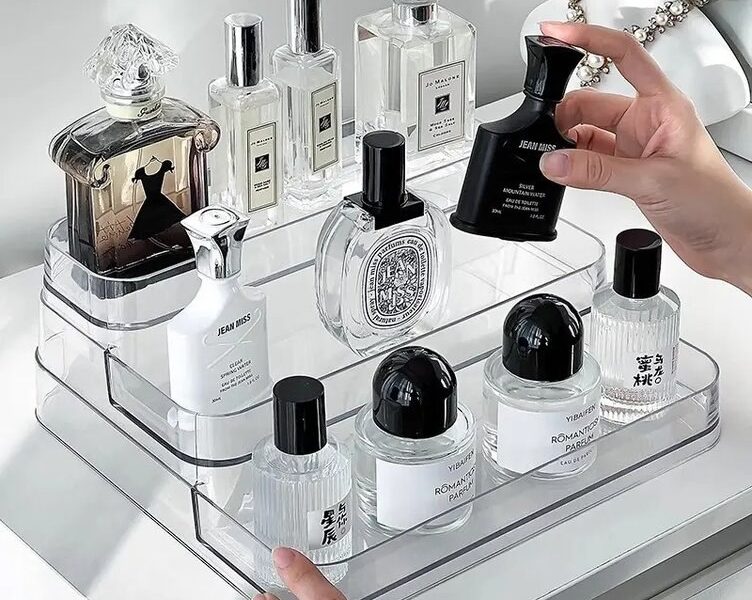 Expositor De Perfumes Cosméticos 3 Andares Porta Maquiagem