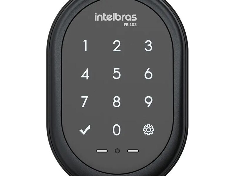 Fechadura Digital De Sobrepor Fr 102 Preto Intelbras