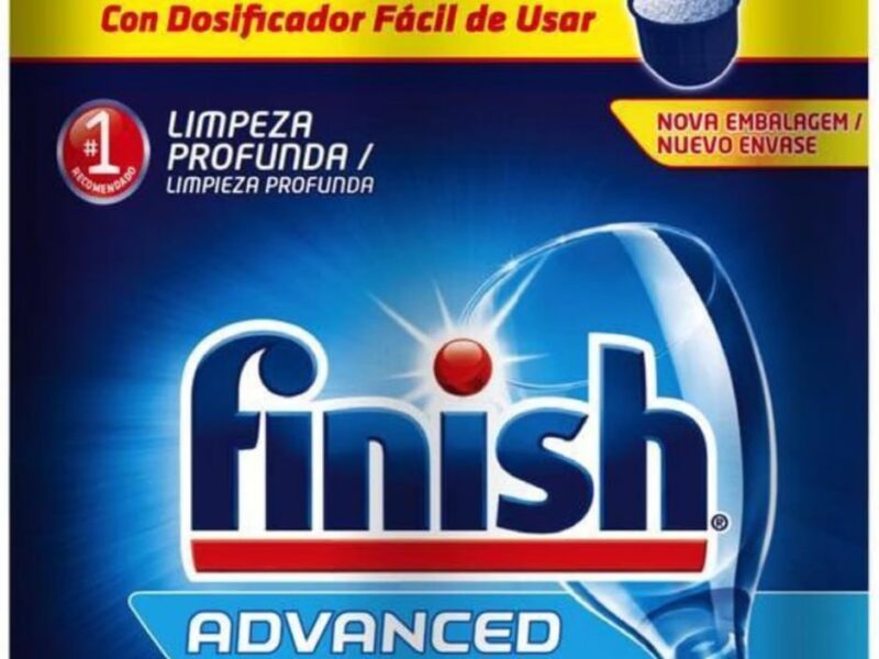 Finish Advanced Detergente para Lava Louças em Pó, Sabão Limpeza Profunda, 1kg