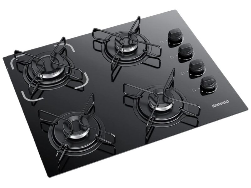 Fogão Cooktop 4 Bocas Bivolt Itatiaia Essencial Preto