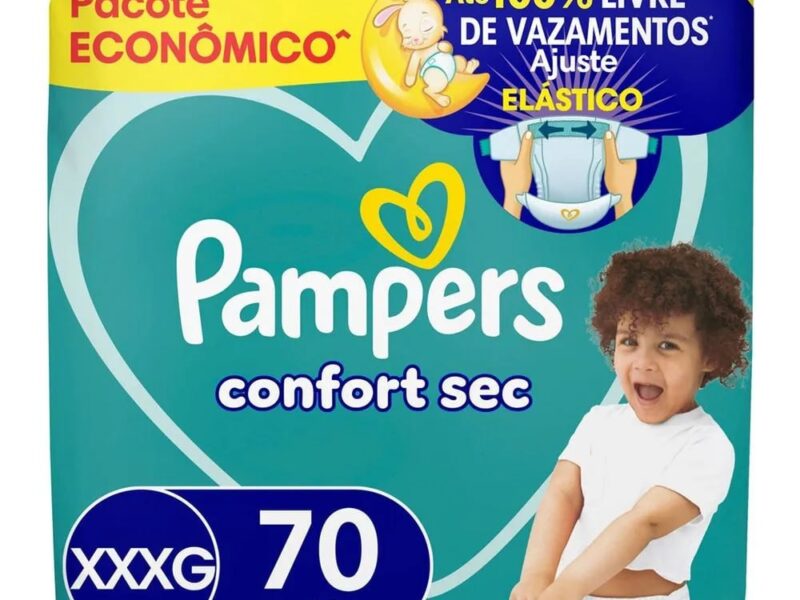 Fralda Pampers Confort Sec Tamanho XXXG 70 Unidades