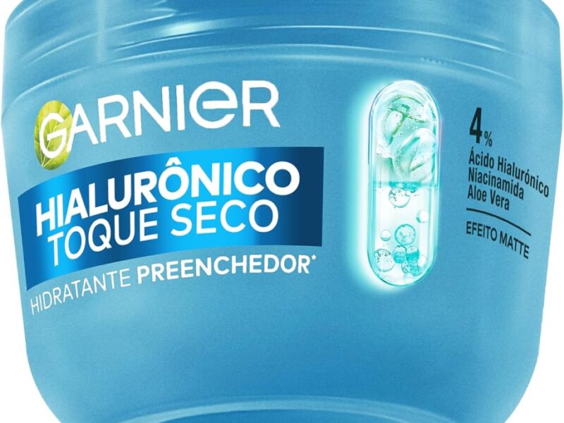 Gel Creme Hidratante Facial Toque Seco Hialurônico Garnier, 85g