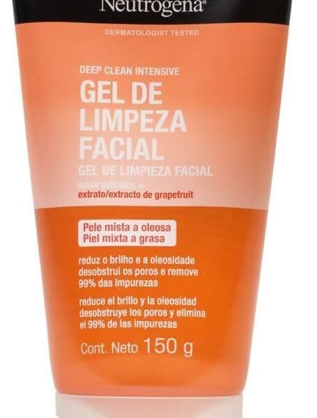 Gel de Limpeza Facial Neutrogena Deep Clean Intensive Grapefruit, 150g