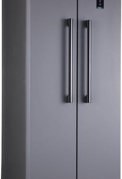 Geladeira Refrigerador HQ Frost Free Side By Side 460 Litros Cinza HQ-460SBSFF (127V)