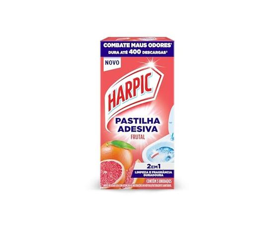 Harpic Detergente Sanitário Pastilha Adesiva Frutal 3 Unidades