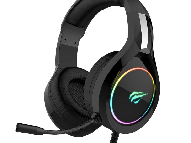 Havit Headphone Fone de Ouvido H2232d, Gamer, Iluminação RGB, com Microfone, Falante de 50mm, Conector 3.5mm, HAVIT, HV-H2232d, Cabo USB para Iluminação