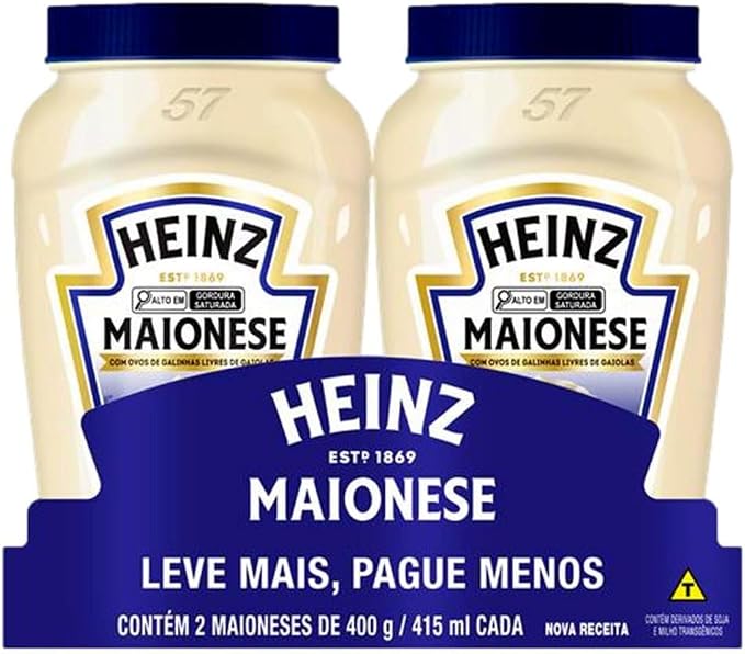 Heinz Pack Maionese Tradicional, 400G – 2 unidades