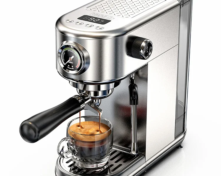 HiBREW 20Bar Máquina de café expresso semiautomática com temperatura ajustável fria/quente super fina cafeteira cappuccino H10B – AliExpress 6