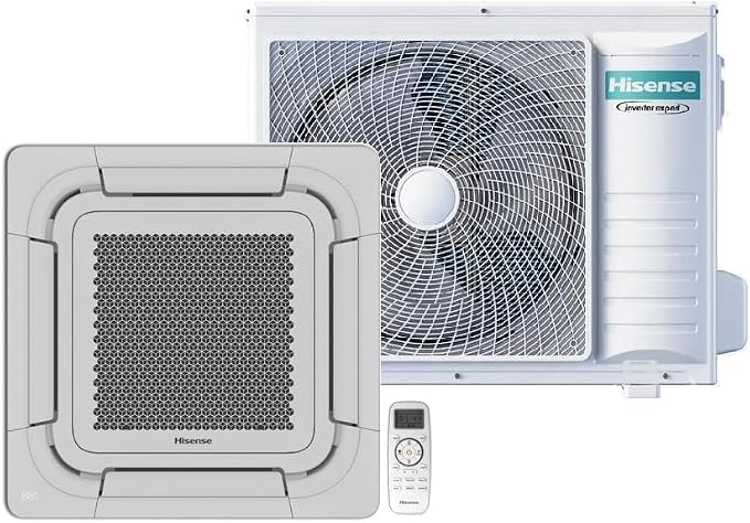 Hisense Ar Condicionado Split Cassete Inverter Hisense Wi-Fi 36000 BTU/h Frio Monofásico AUW-36T4RKC – 220 Volts