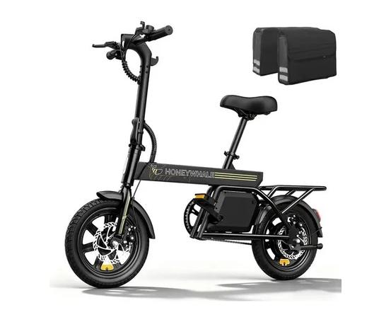 Honeywhale B20 Bicicleta Elétrica, 440w-35km-25km/h-120kg, Scooter Motor-ebike-adulto-bike-autonomia-velocidade Máxima-carga-honey Whale-fat-dobravel, 14 Aro, Freios A Disco Dianteiros E Traseiros
