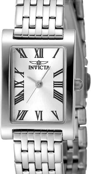 INVICTA Mostrador de ouro dourado de aço inoxidável de 19,50 mm, quartzo PC21J Angel Lady