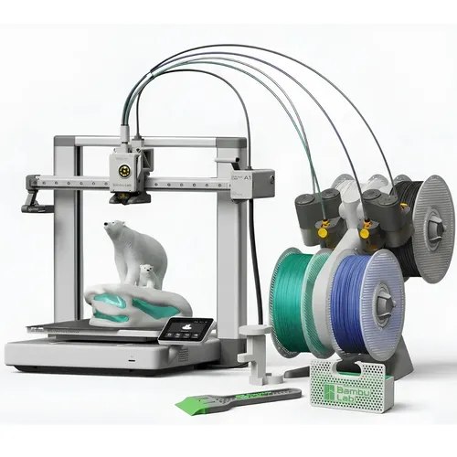 Impressora 3d Fdm Bambu Lab A1 Ams Lite (combo) + Kit Manutenção Basica