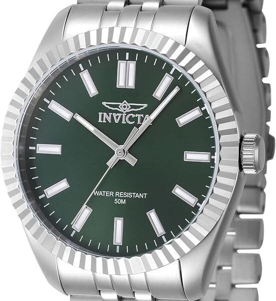 Invicta Specialty Masculino 43 mm Aço Inoxidável Mostrador Verde Quartzo PC21