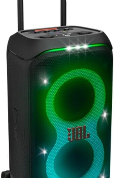 JBL, Caixa de Som, PartyBox Stage 320, Bluetooth, Portátil, Show de Luzes, À Prova de Respingos – 240W RMS na Link por R$ 2.374,05