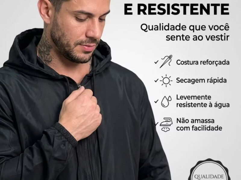 Jaqueta Corta Vento Masculino Casaco Impermeável