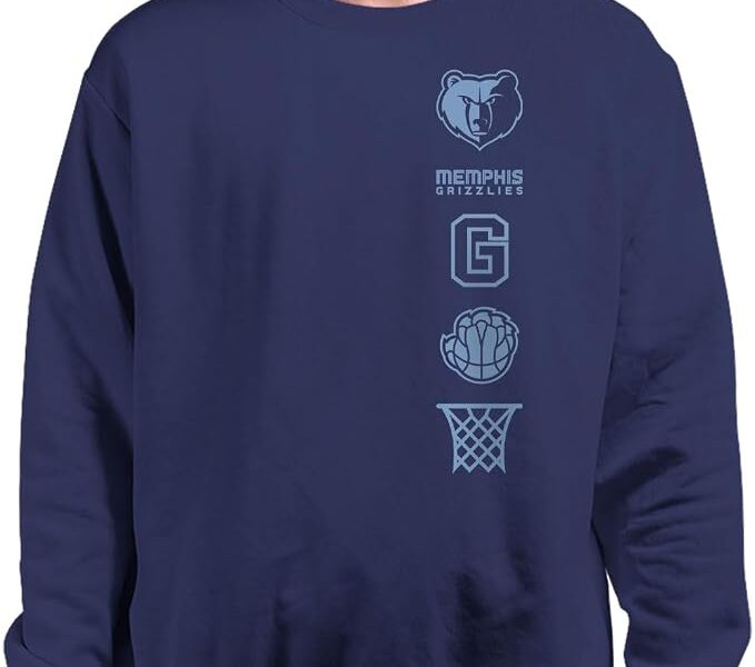 Junk Food x NBA – Logotipo LC Stacked – Casaco de lã adulto oficialmente licenciado para homens e mulheres