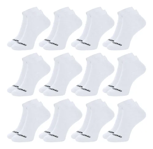 Kit 12 Pares Meia Masculina Cano Curto Soquete Algodão Duomo