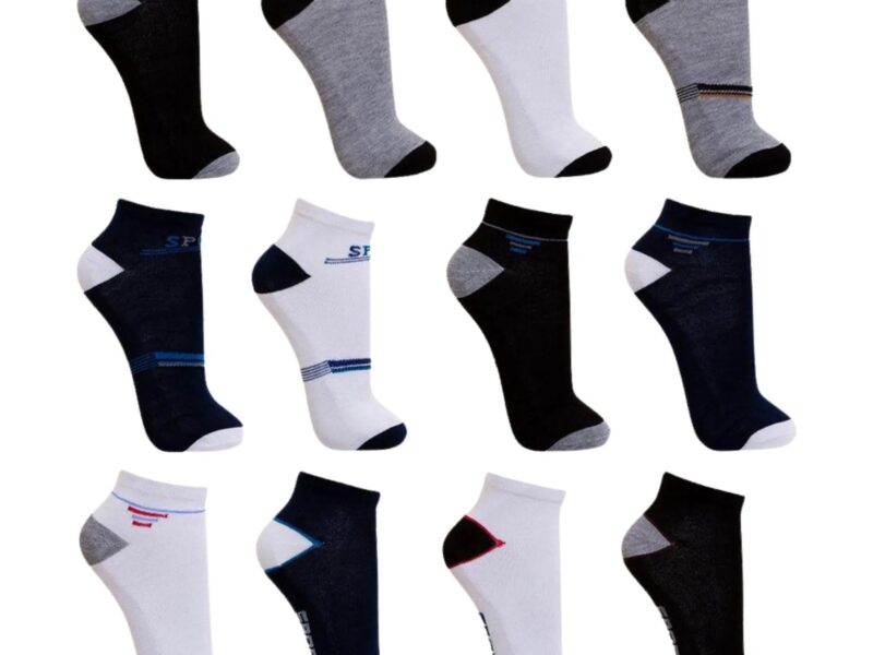 Kit 12 Pares Meia Masculino Cano Curto Soquete Varias Cores