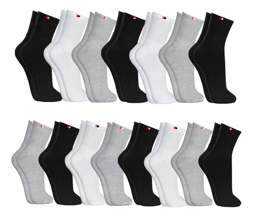 Kit 15 Pares Meias Sport Algodão Cano Médio Sandrini Confort