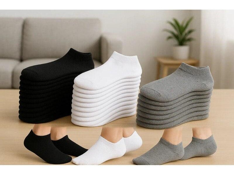 Kit 24 Pares Meia Soquete Cano Curto Unissex Atacado Cores