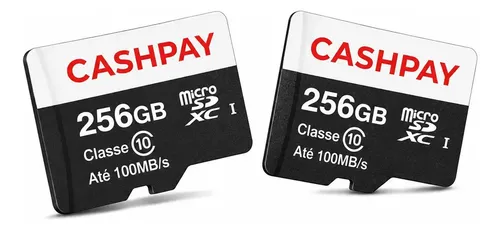 Kit 2 Cartão De Memória 256gb Para Fotográficas Drones Celular Câmeras De Segurança Wi-fi Micro Sd Classe 10 Ultra 100mb/s Cartão Sd