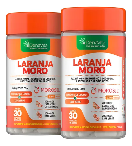 Kit 2x Laranja Moro Morosil + Cromo + Café Verde – Denavita
