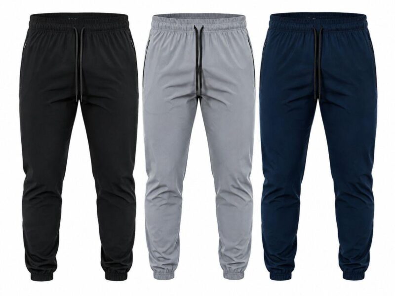 Kit 3 Calça Tactel Jogger Com Elastano Active Wear Void Verão Slim