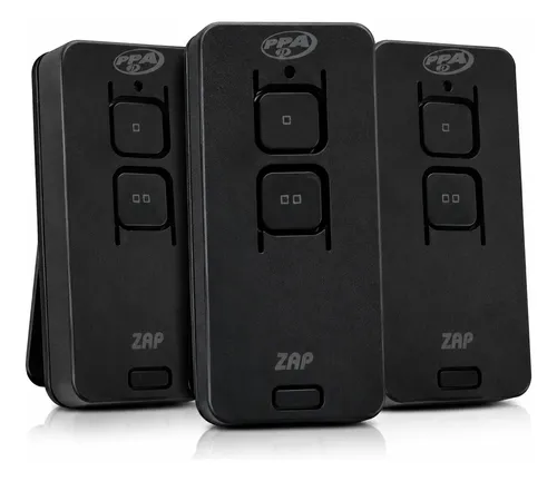 Kit 3 Controles Zap Pop Ppa Portão Eletrônico Automático