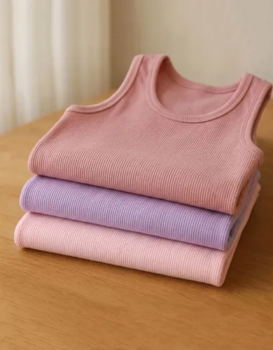 Kit 3 Regatas Femininas Blusa Algodão Lisa Básica Premium