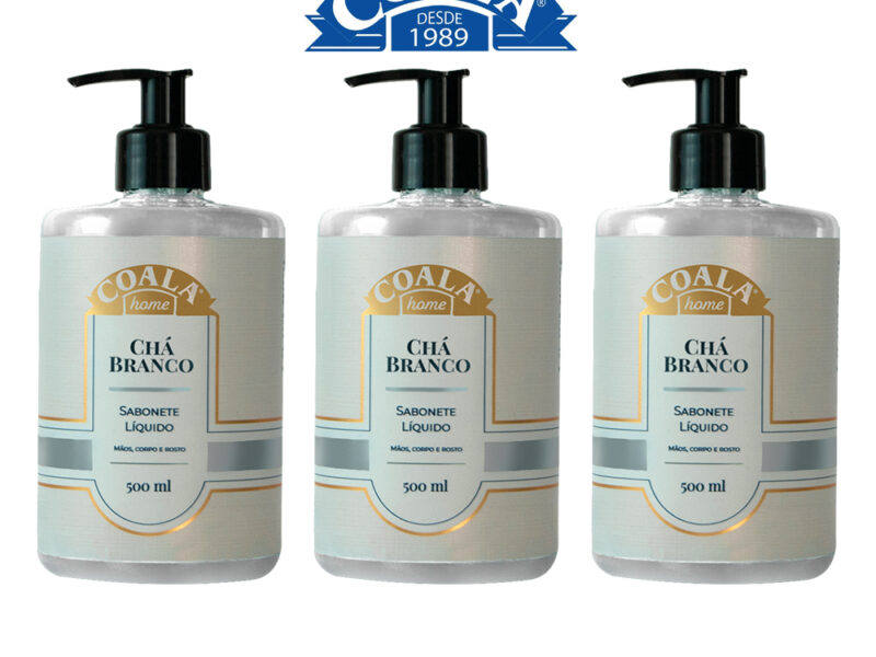 Kit 3 Unidades Sabonete Líquido Chá Branco 500 ml