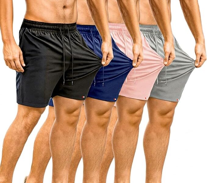 Kit 4 Bermuda Shorts Tactel Sandrini Elastano Academia Praia (BR, Alfa, XG, Regular, Regular, Sortidos)