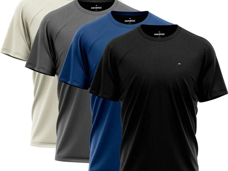 Kit 4 Camiseta Dry Fit Sandrini Masculina Academia Caminhada