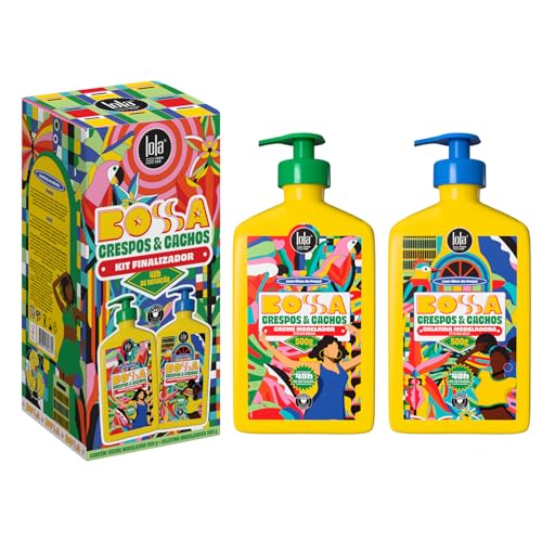 Kit Bossa Cabelos Crespos e Cacheados (Modelador Creme 500 g + Gelatina Modeladora 500 g) – Lola From Rio