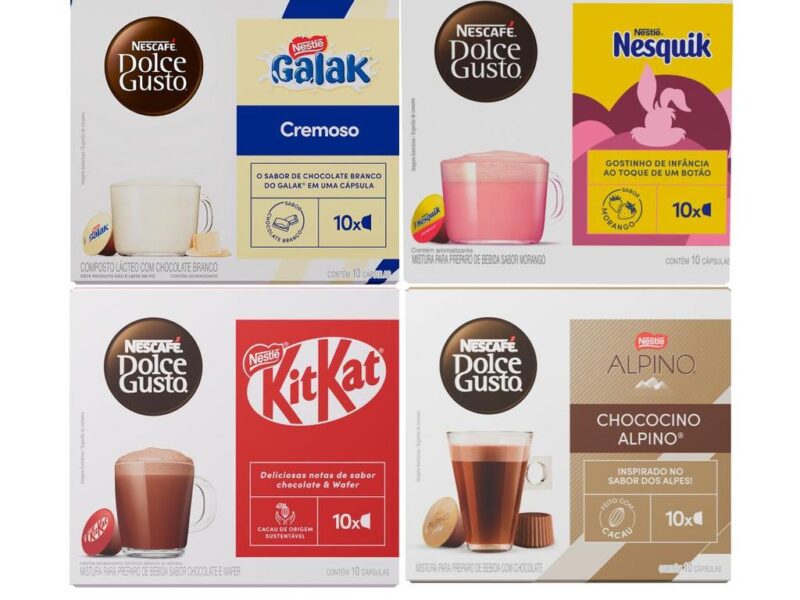 Kit Chocolates Dolce Gusto 40 cápsulas – KitKat, Alpino, Galak e Nesquik