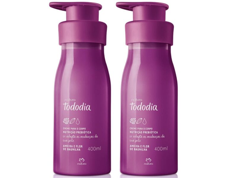 Kit Creme Desodorante Nutritivo para o Corpo Tododia Ameixa e Flor de Baunilha (2 unidades)