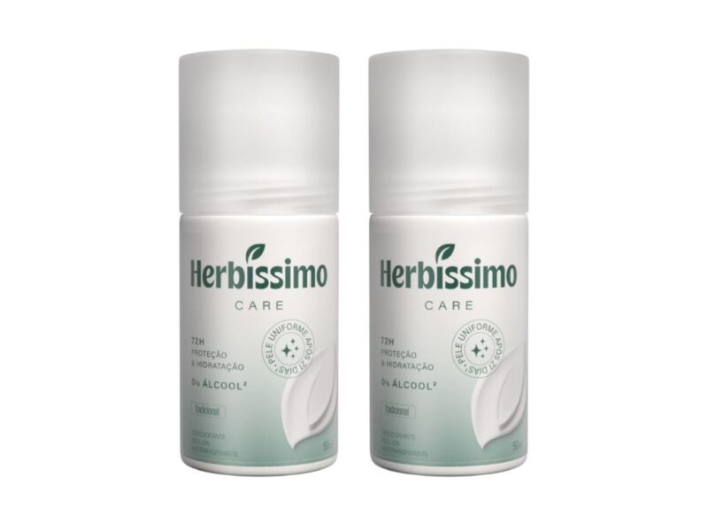 Kit Desodorante Roll-On Antitranspirante Herbíssimo Care Tradicional 50ml (2 unidades)