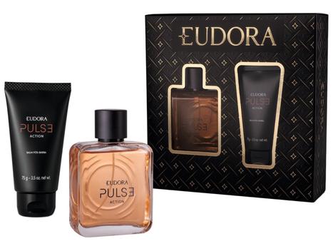Kit Eudora Balm Pós-Barba 75g e Desodorante Colônia 100ml Pulse Action – Kit de Perfume –