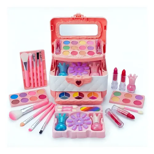 Kit Maquiagem Infantil Maleta Mágica Completa Lavável Menina na Meli por R$ 73,94