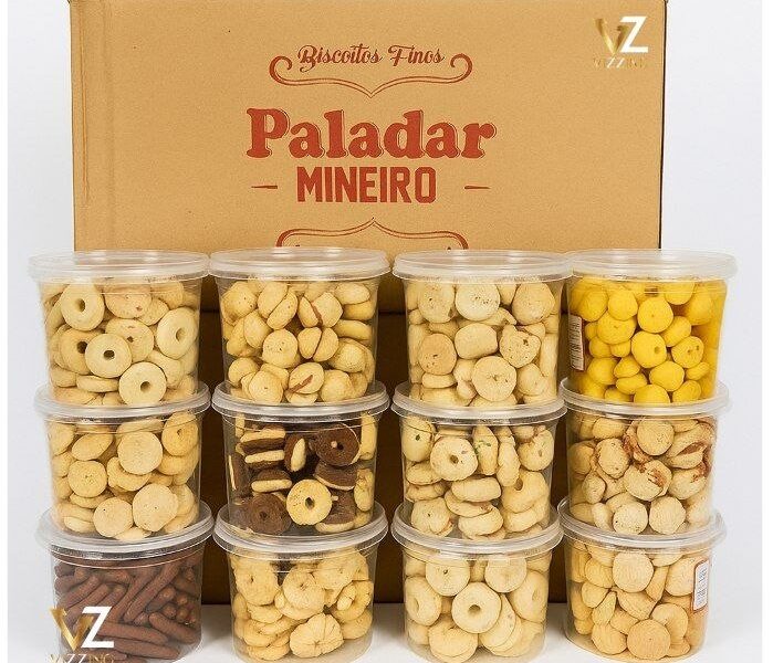 Kit Pote Biscoito Amanteigado 400G Paladar Mineiro – 6 ou 12 Unidades