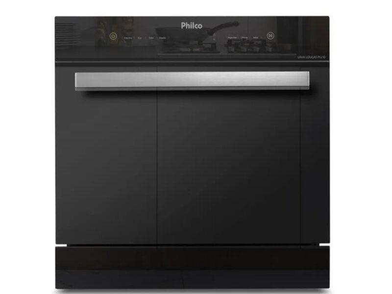 LAVA LOUÇAS PHILCO 10 SERVIÇOS 6 OPÇÕES DE LAVAGEM PLL10 PRETO