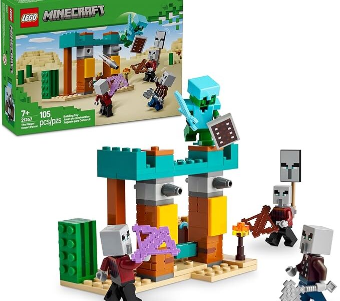 LEGO Minecraft A Patrulha de Illagers no Deserto 21267 (105 Peças) na Link por R$ 67,01