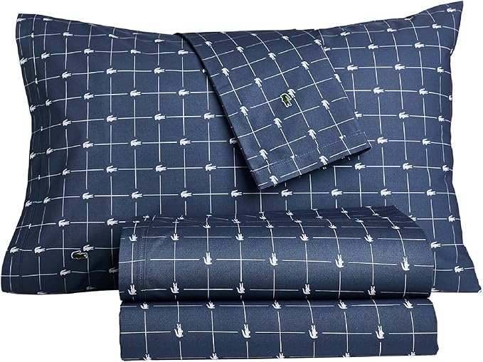 Lacoste Conjunto de lençóis de fatia, completo, índigo vintage