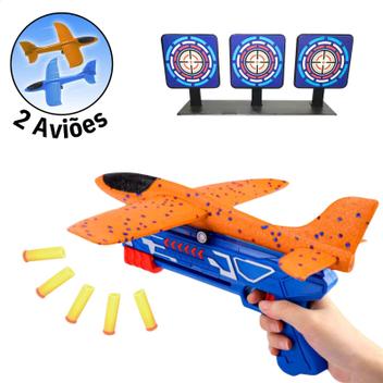 Lança Avião Brinquedo Pistola Planador Infantil Divertido Tiro ao Alvo – ATENTU – Lançadores de Dardos –
