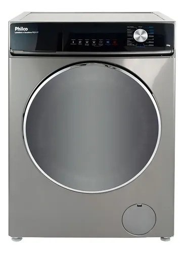 Lava e seca Philco 16 programas eco inverter 10 kg inox PLS11T