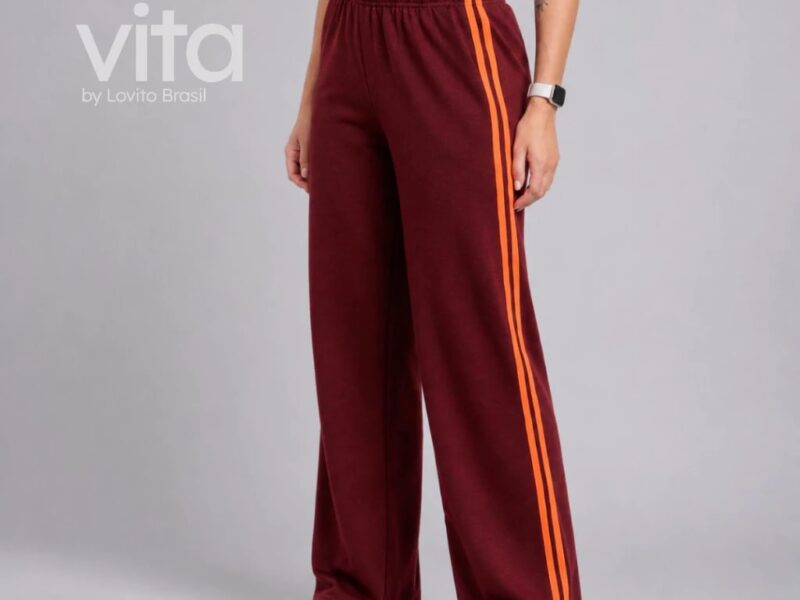 Lovito Calça Esportiva Com Vivo Contrastante SPB16701700