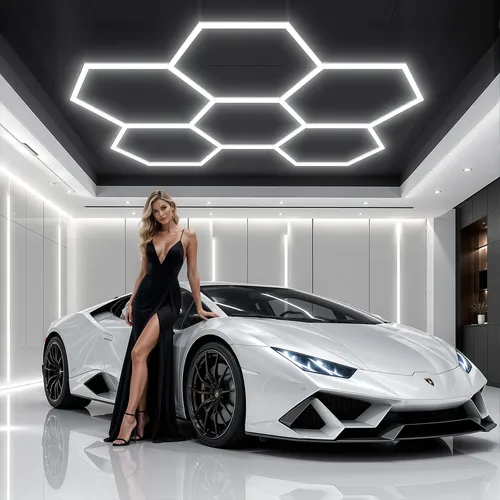 Luminária Hexagonal Led Teto 6 Células De Comeia Iluminação