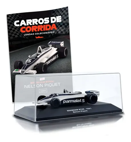 Luppa Carros De Corrida, Brabham Bt49 1981 Nelson Piquet Cor Branco Ed14